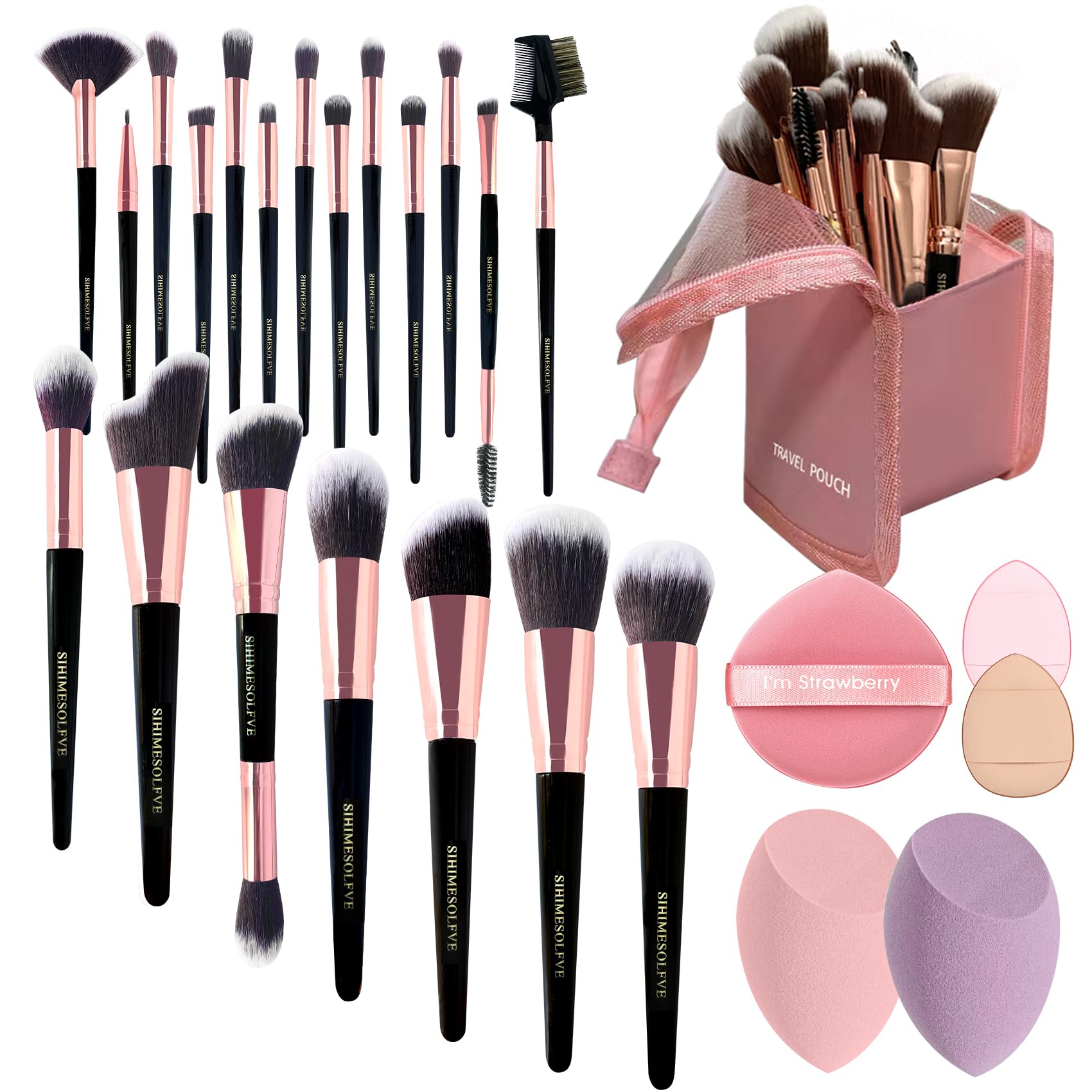 Kit de 23 brochas de maquillaje alta calidad